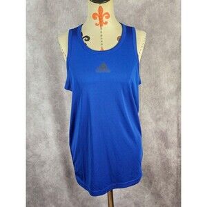Adidas Mens Mens M Blue Tank Top Shirt EUC